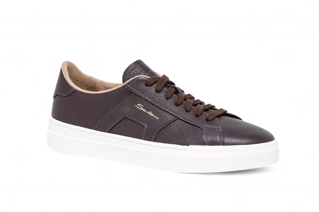 Double Buckle Sneaker - Dark Brown (Cashmere)