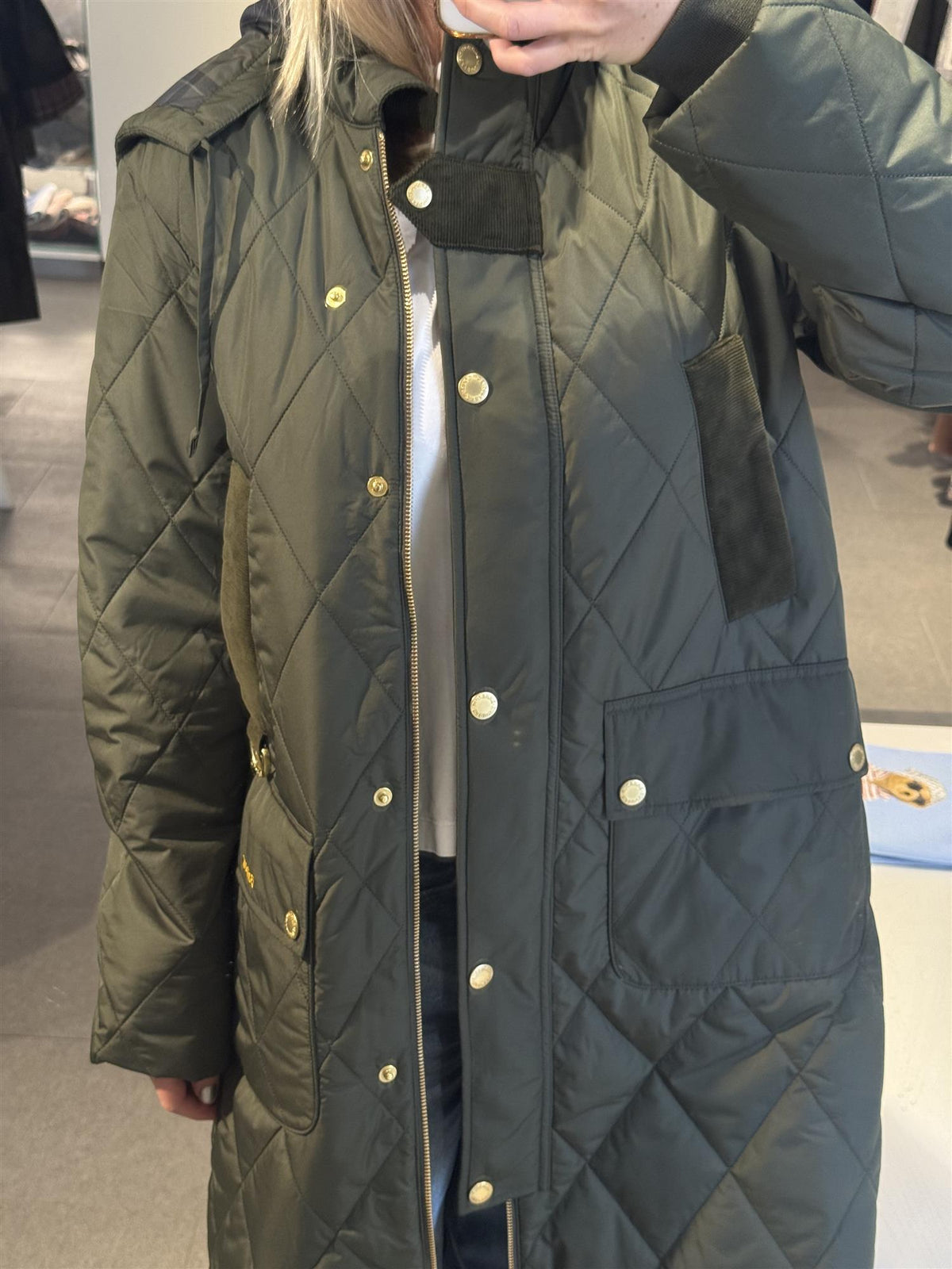 Barbour Rudson Quilted Jacket Olive