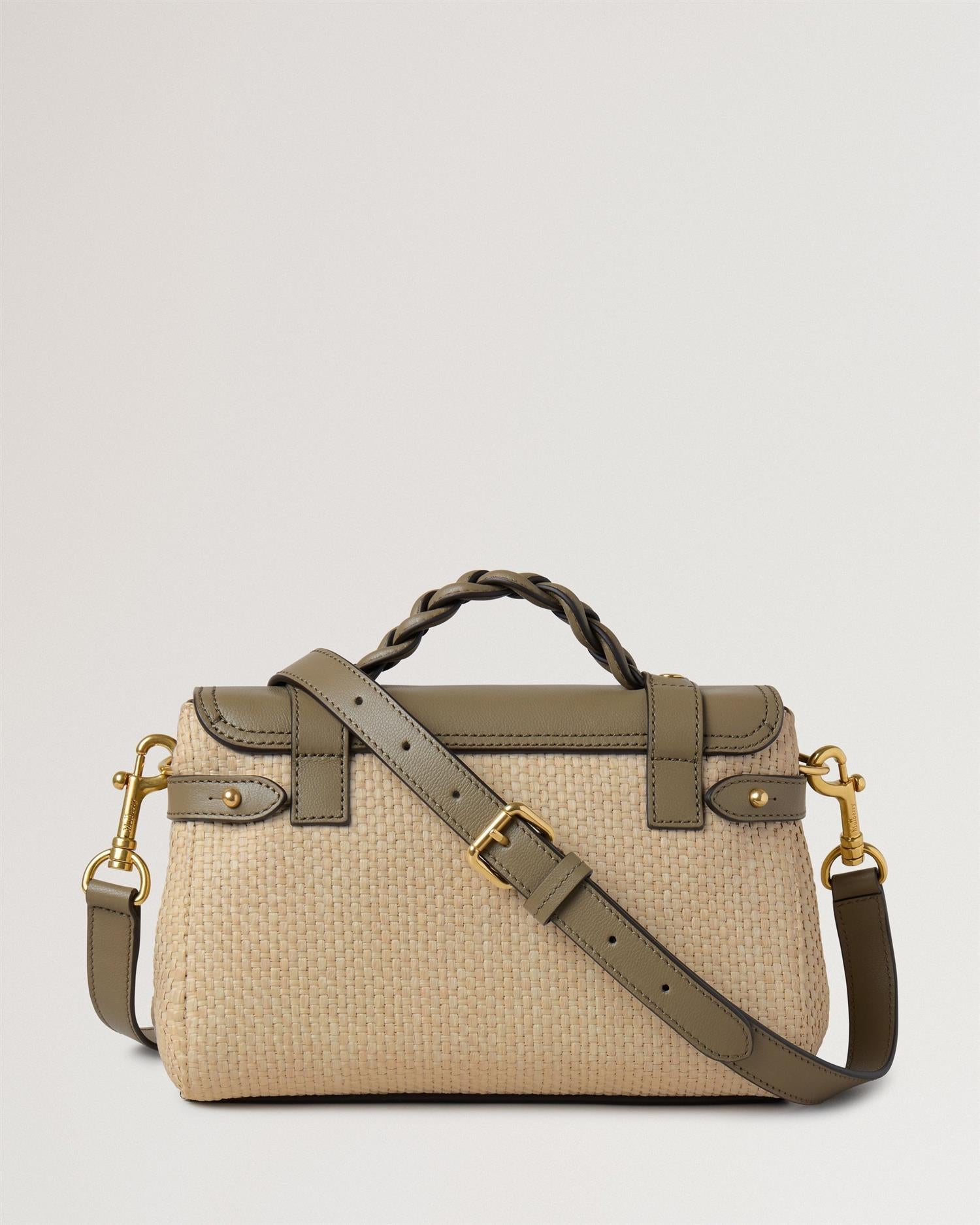 Mini Alexa Raffia & Leather