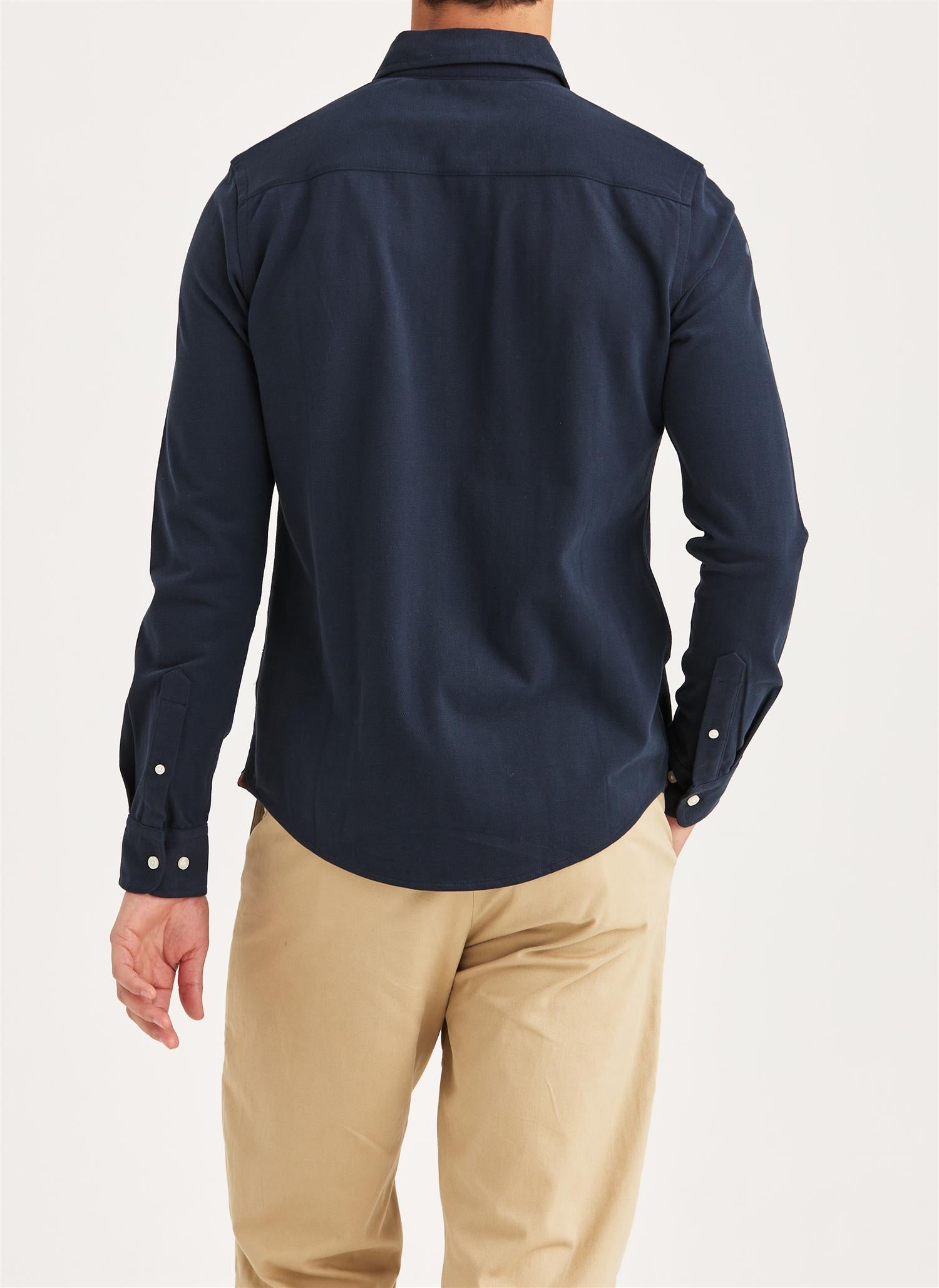 Camden Piqué Shirt - Navy
