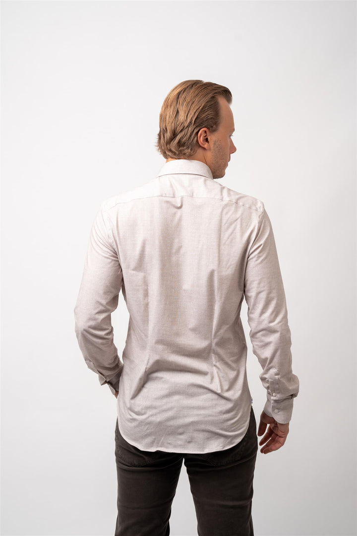 Man Shirt Woven Beige