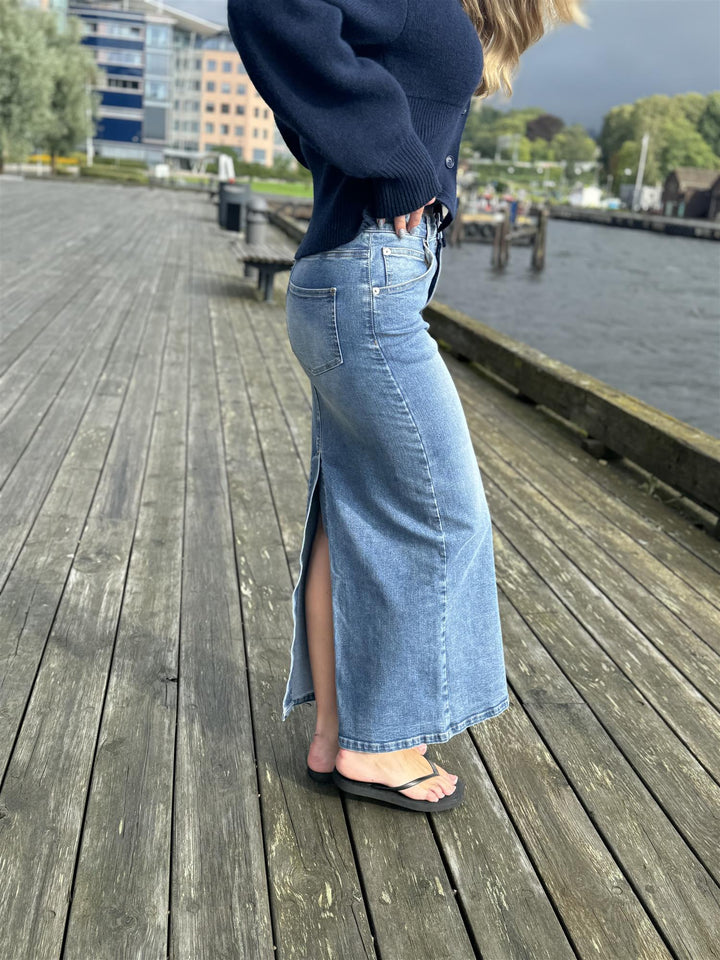 Kris Blue Denim Skirt