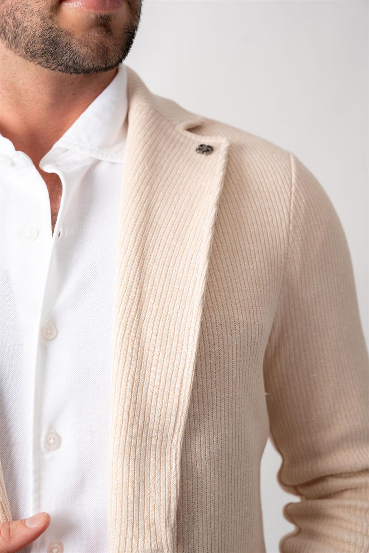 Knitted Blazer - Off-White