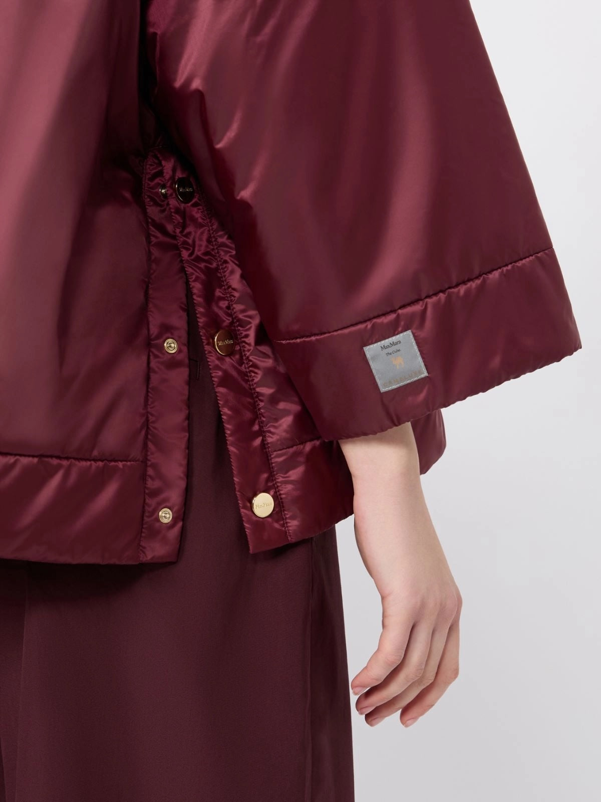 Hooded padded jacket- Red