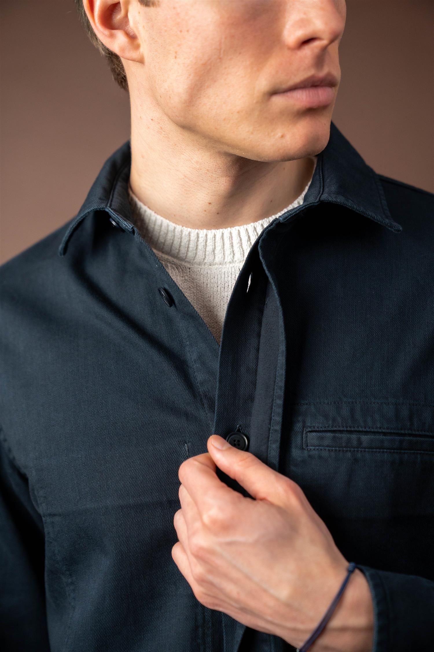 Bruce Overshirt - Navy