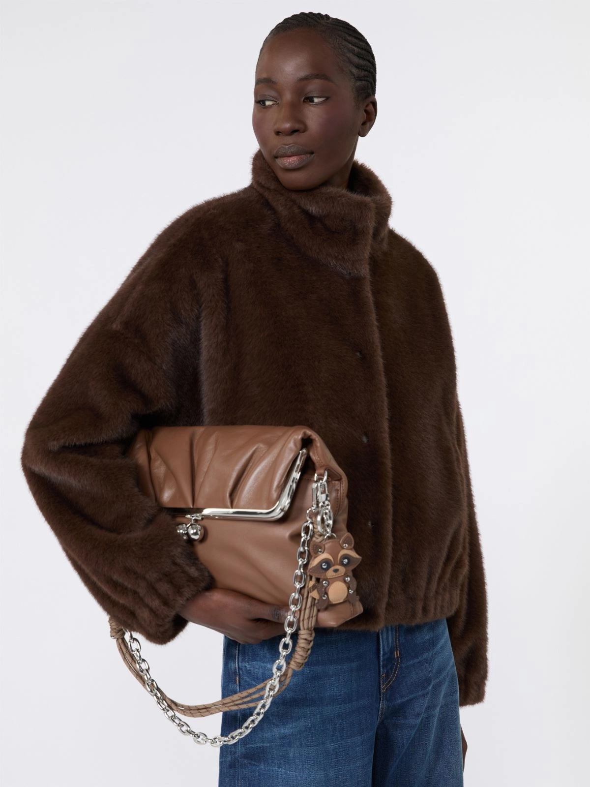 Danemone Short Coat Brown