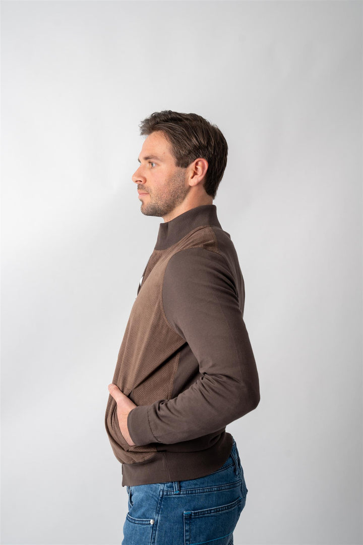 Giubbino Full Zip - Brown