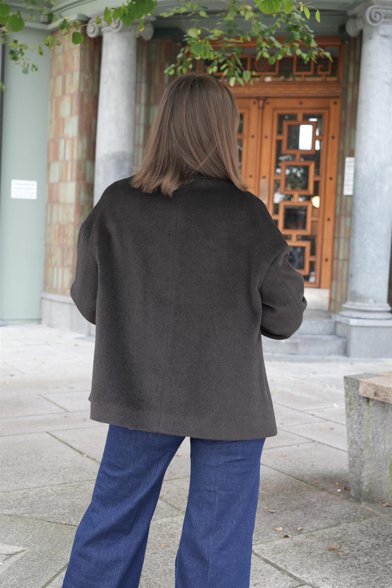 Short Coat - Dark Brown