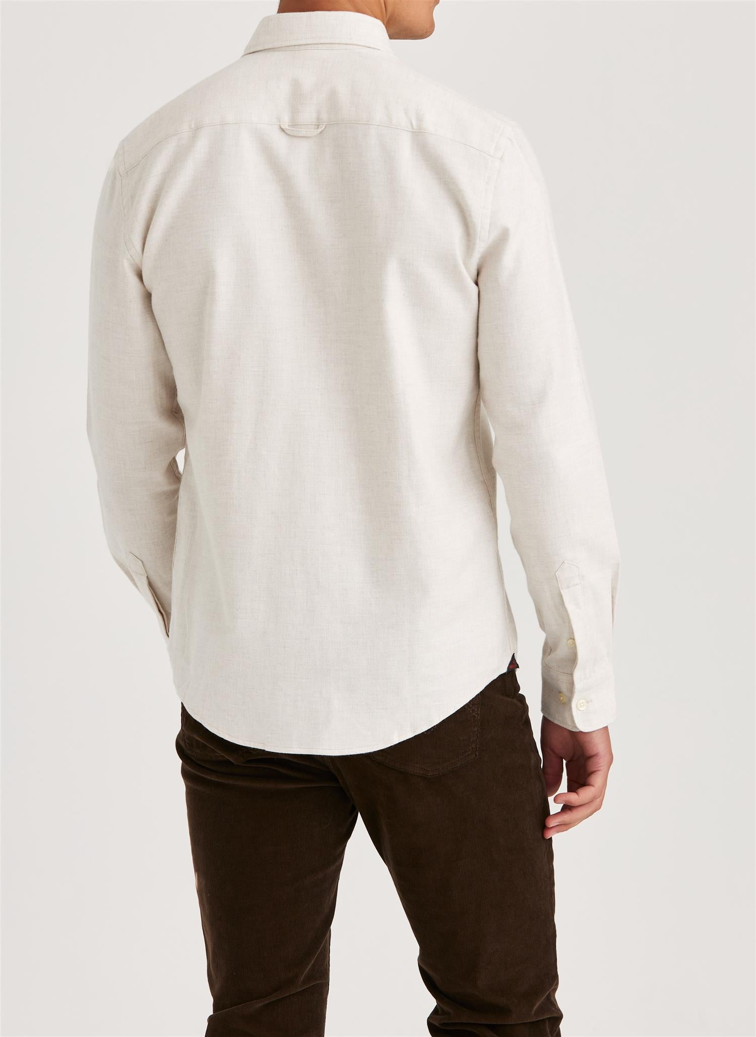 Twill Flannel Shirt - Off White