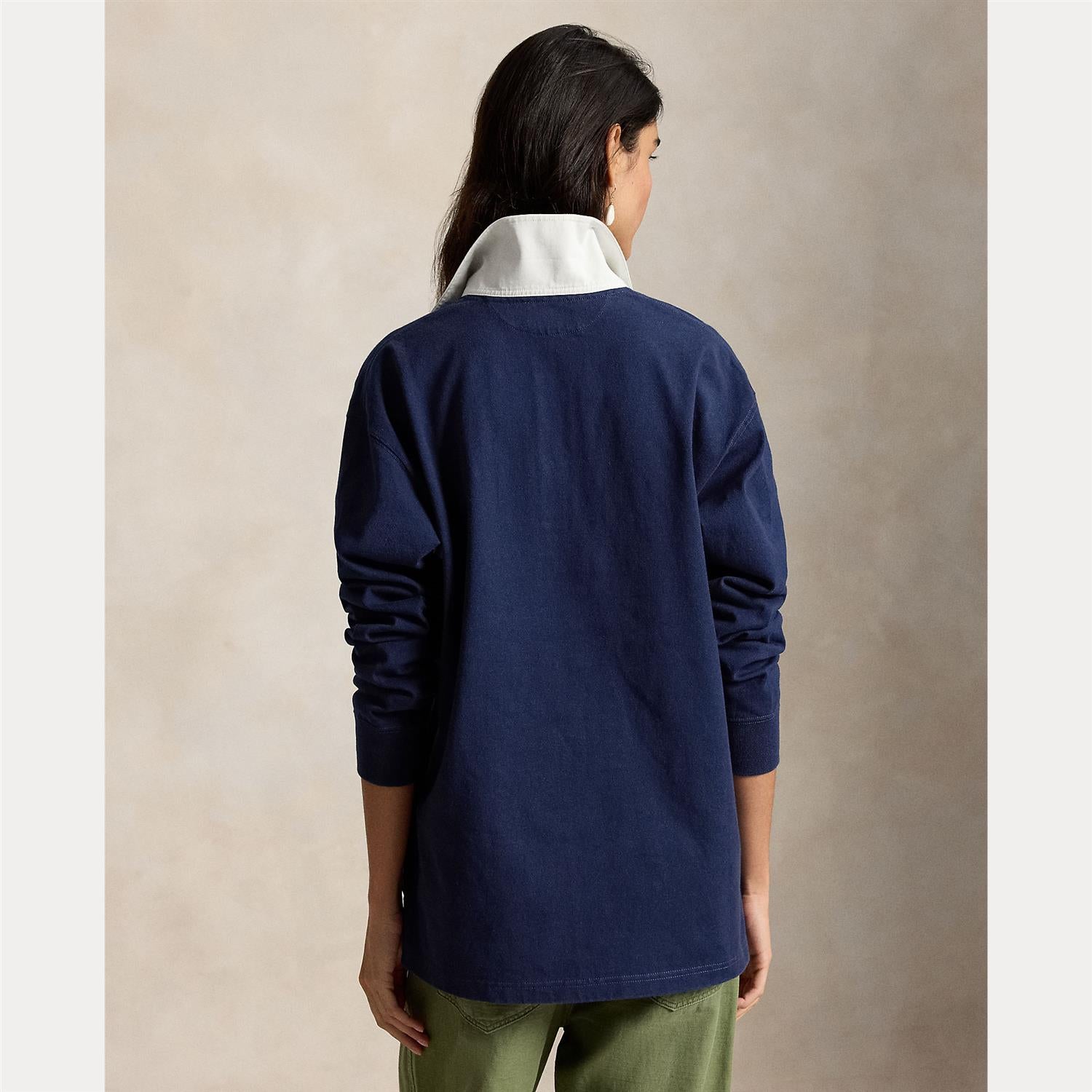 Oversize Cotton Rugby Shirt Eastside Royal