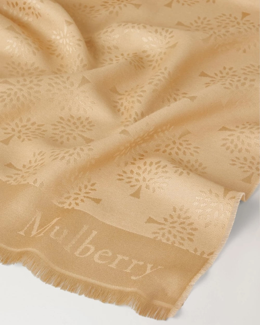 Mulberry Tree Rectangular Scarf Camel