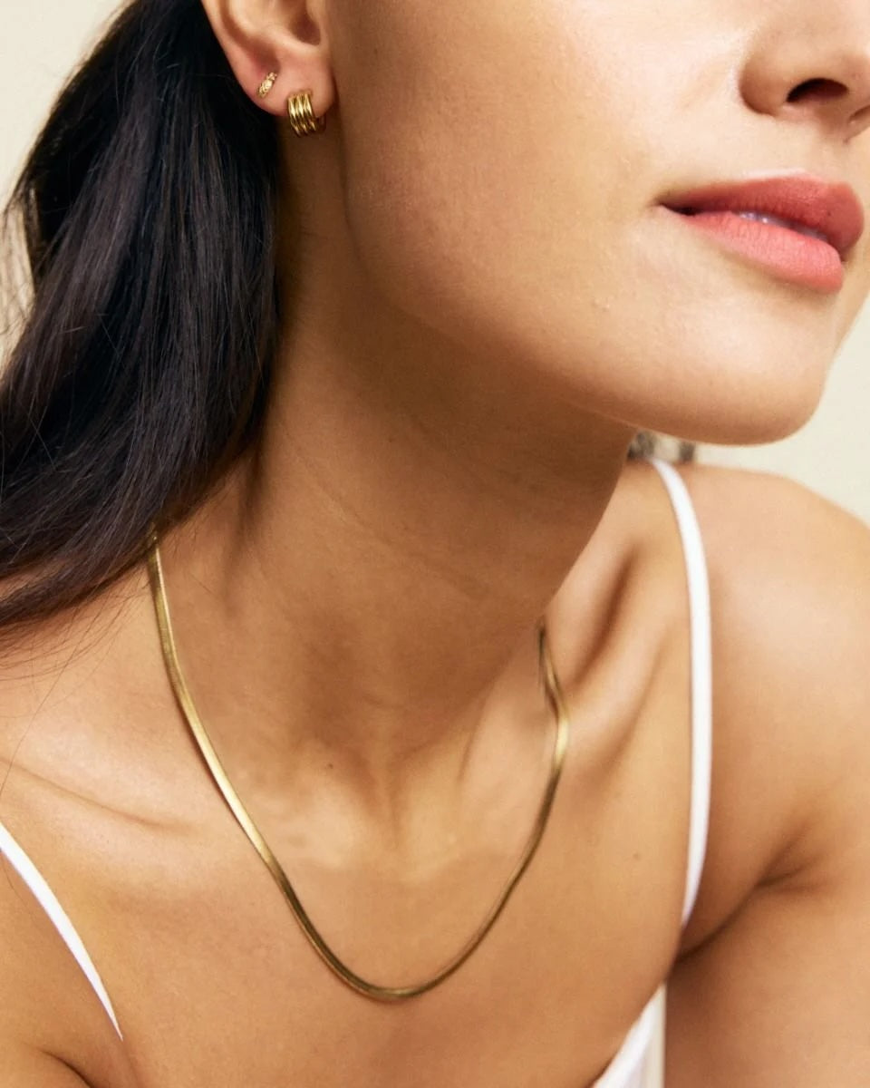 Chain Herrinbone 45cm Gold