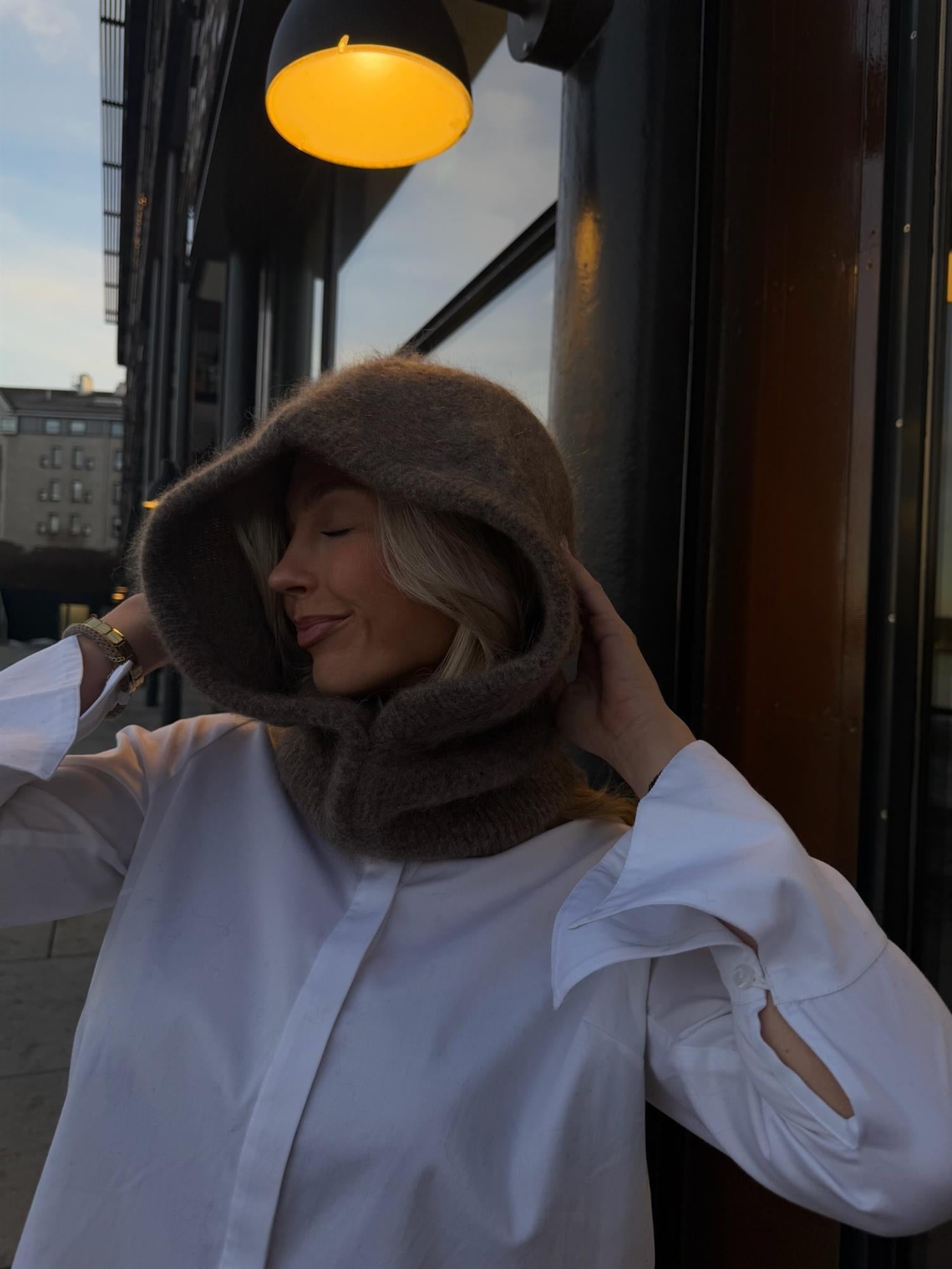Kajsa Chunky Balaclava - Brown