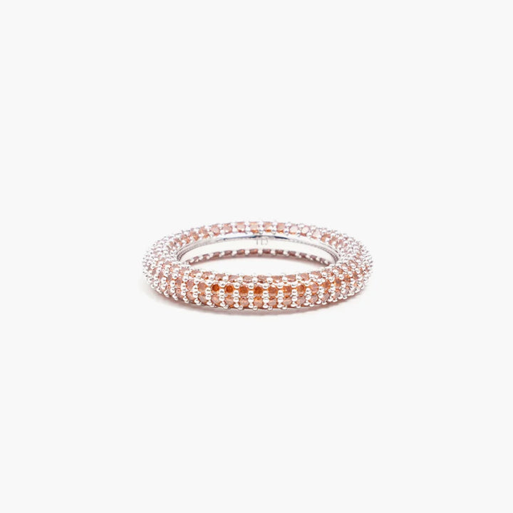 Colorful Ring Orange Silver
