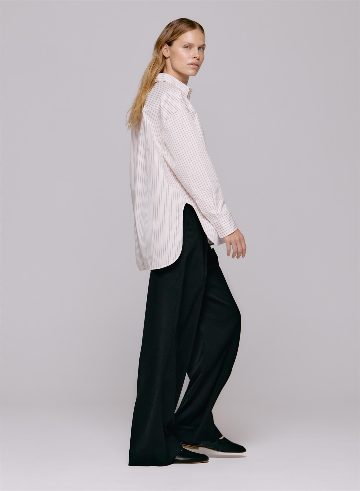 Edwina Shirt Burnt orange stripe