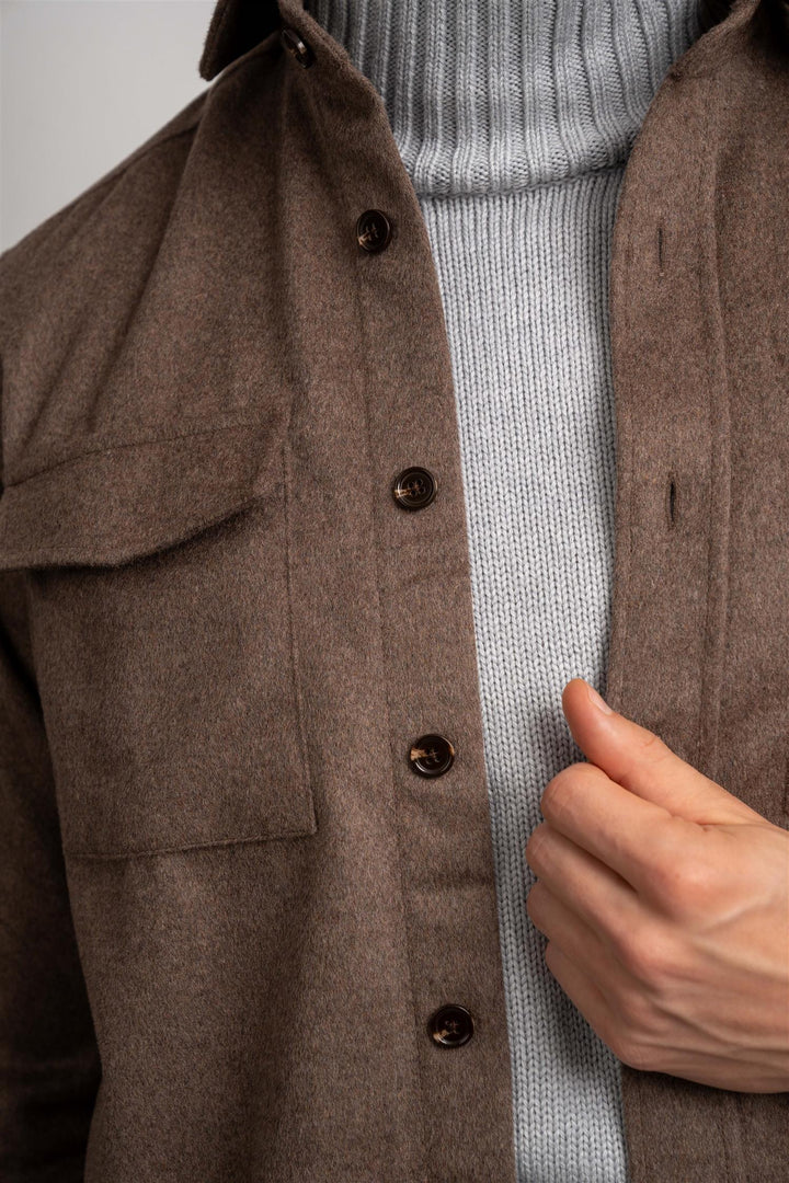Wool Overshirt - Sand