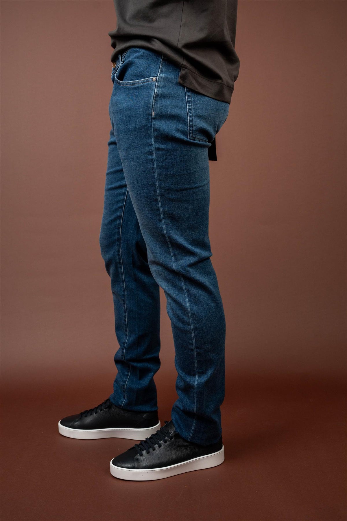 Dean Cashmere Blend - Mid Denim