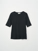 MARIANNE RIB TEE BLACK