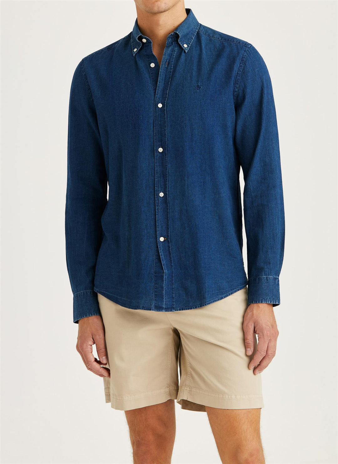 Linen Indigo Shirt - Old Blue