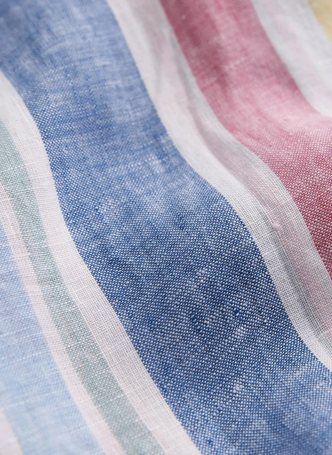 Linen Happy Stripe Shirt-Classic