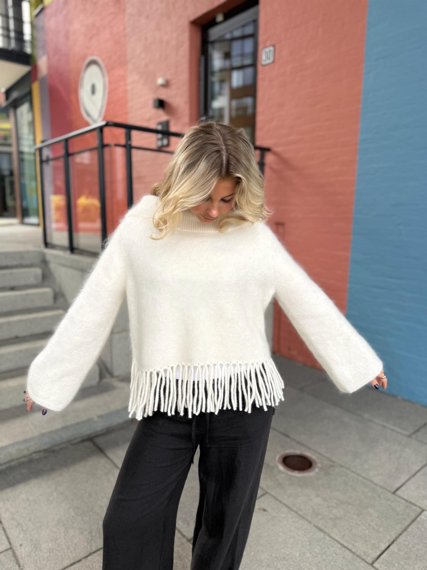 Gine Chunky Sweater Bright White