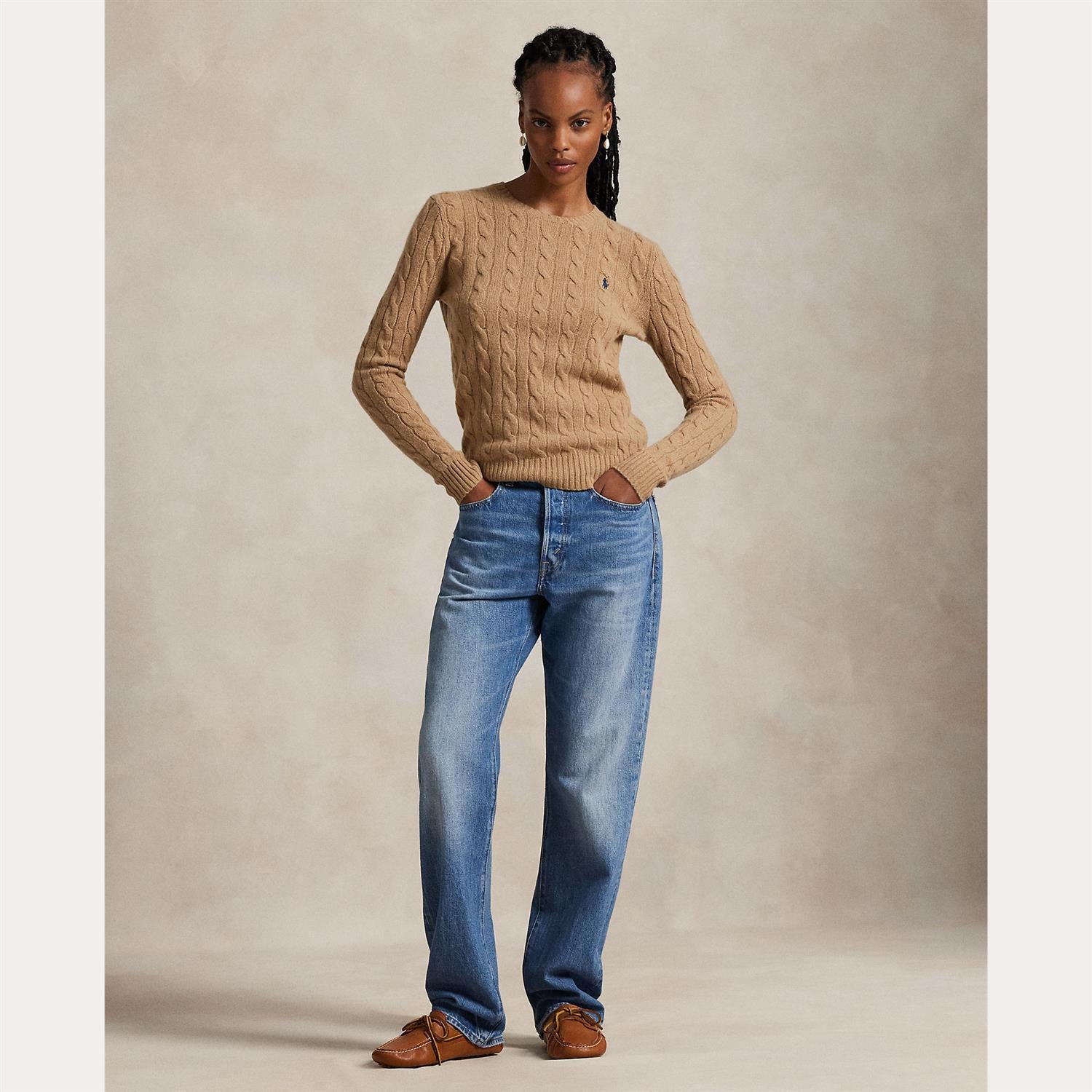 Julianna-Long Sleeve-Pullover Camel