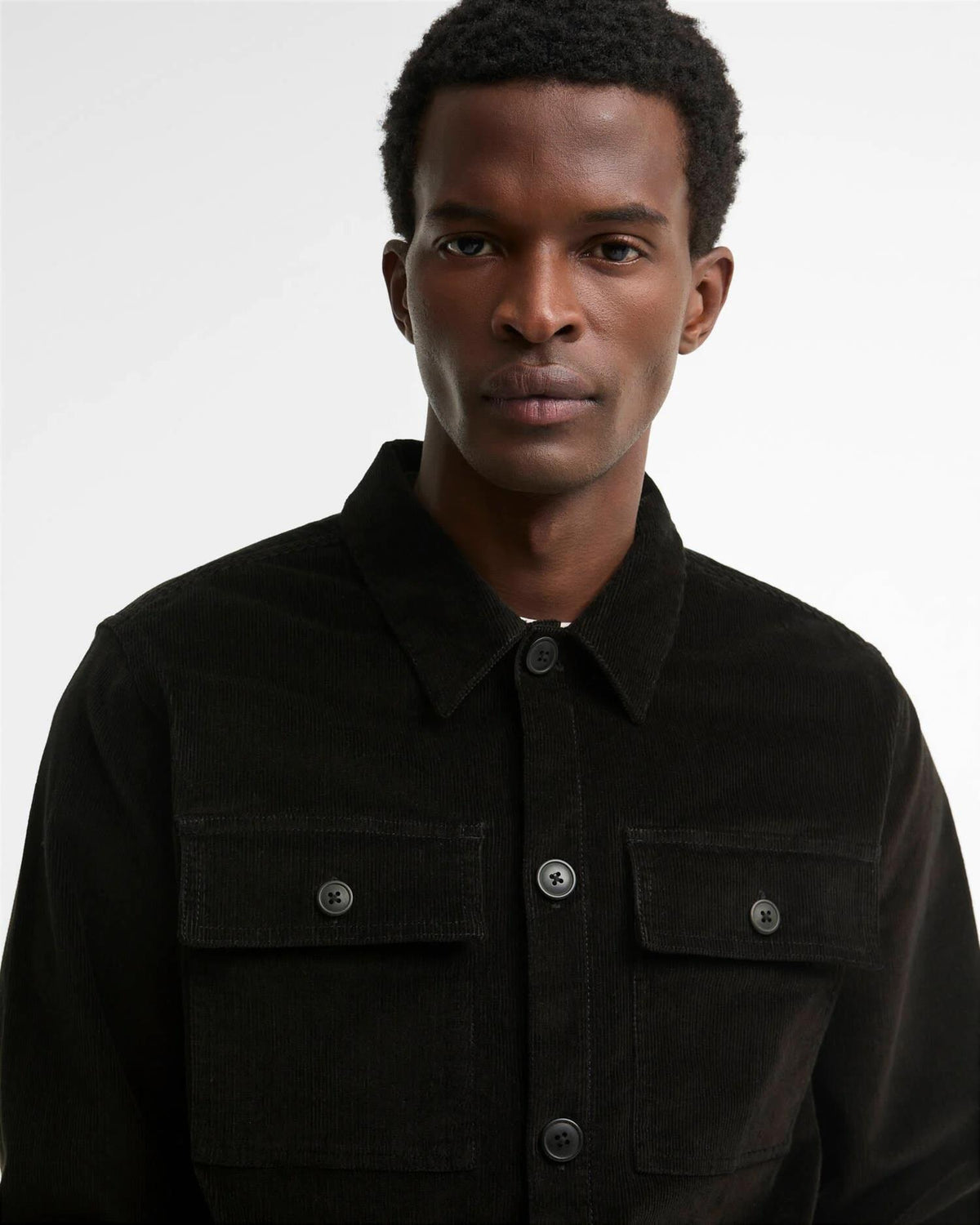 Tartar Trim Overshirt - Green