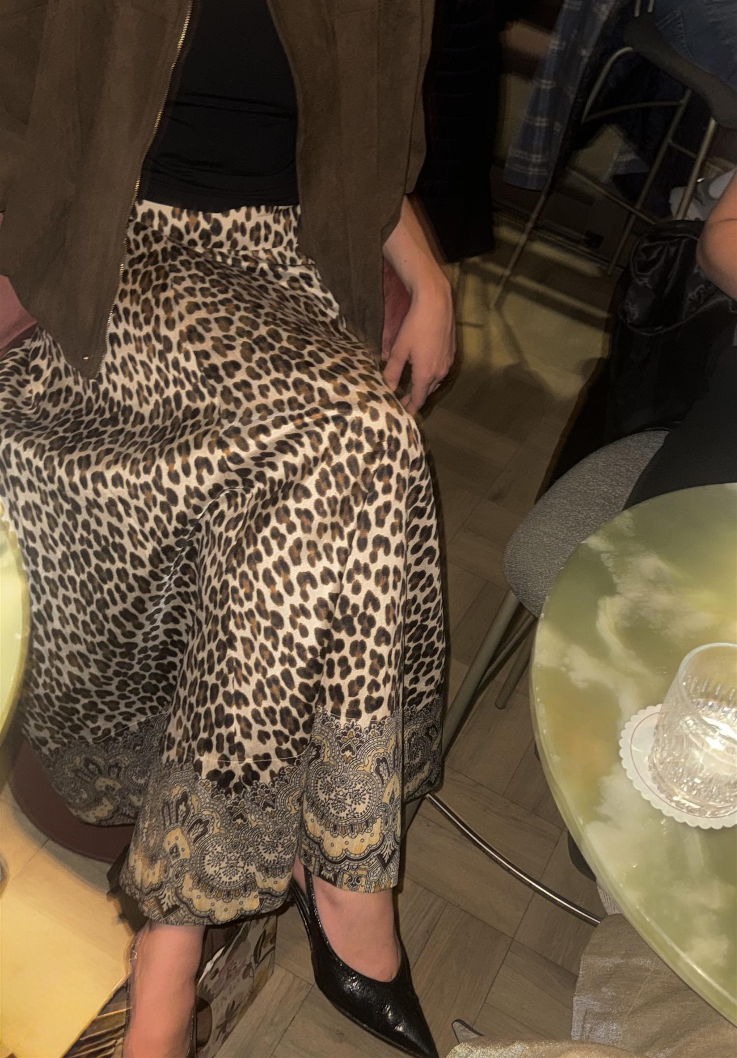 Taffeta Maxi Skirt Wild Paisley