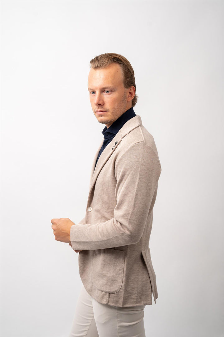 Lardini knit blazer Beige