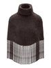 Nikola Chunky Poncho Dark Brown