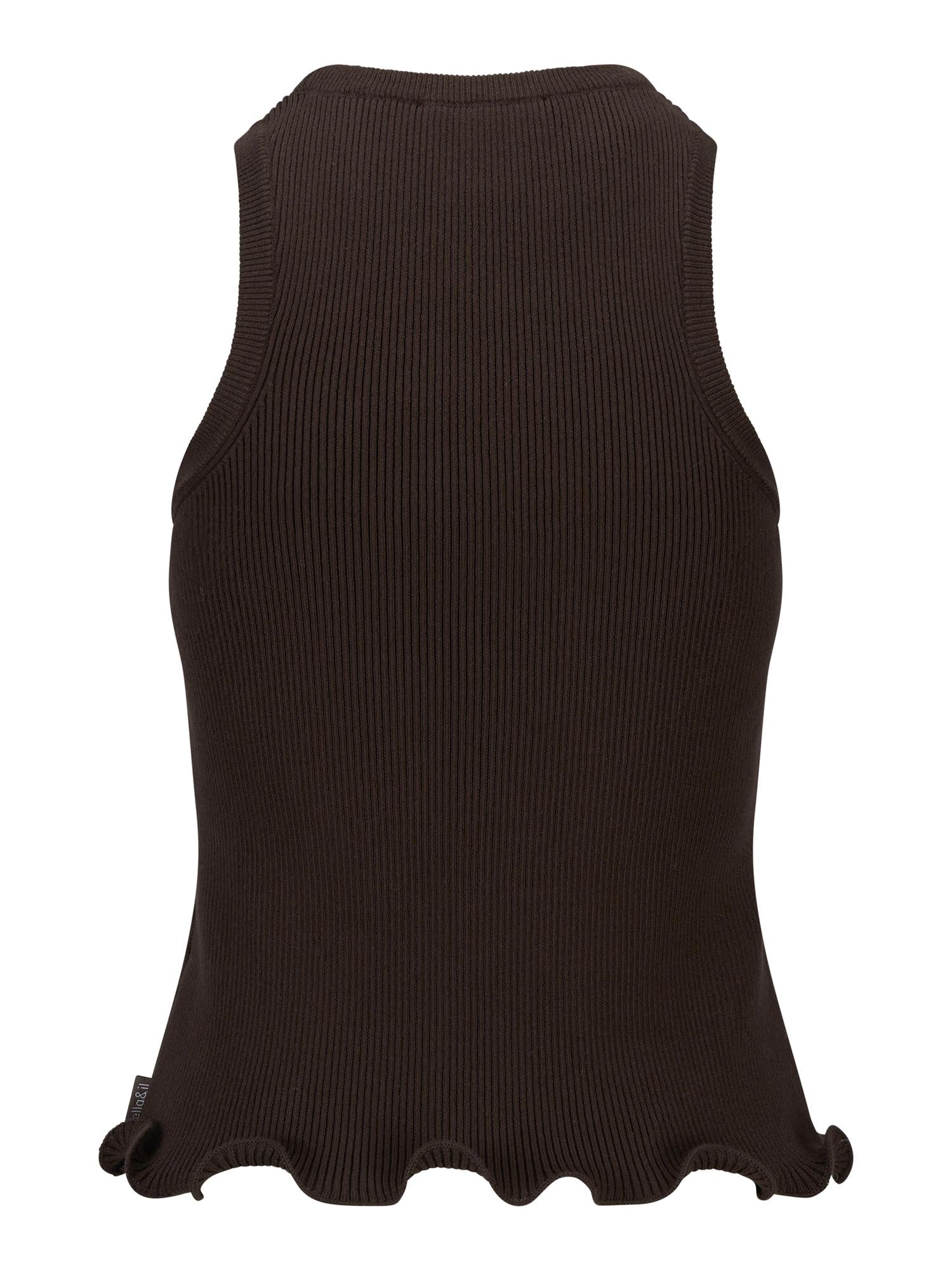 Elin Cotton Singlet - Brown
