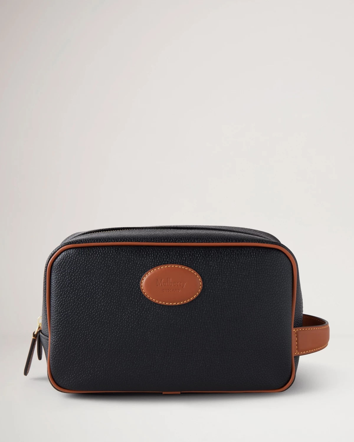 Heritage Wash Case Black & Cognac