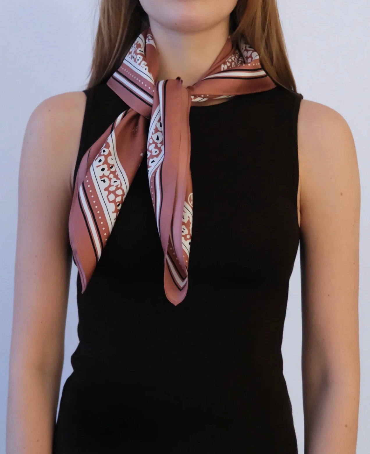 Gemini Scarf Terracotta 65 x 65