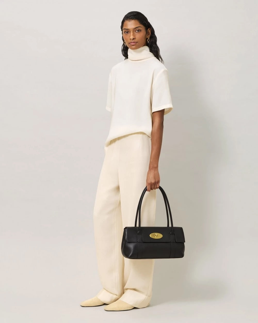 East West Bayswater Black Supple Smooth Leather