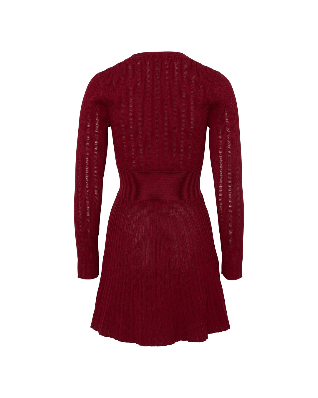 Connie Knitted Mini Dress - Burgundy