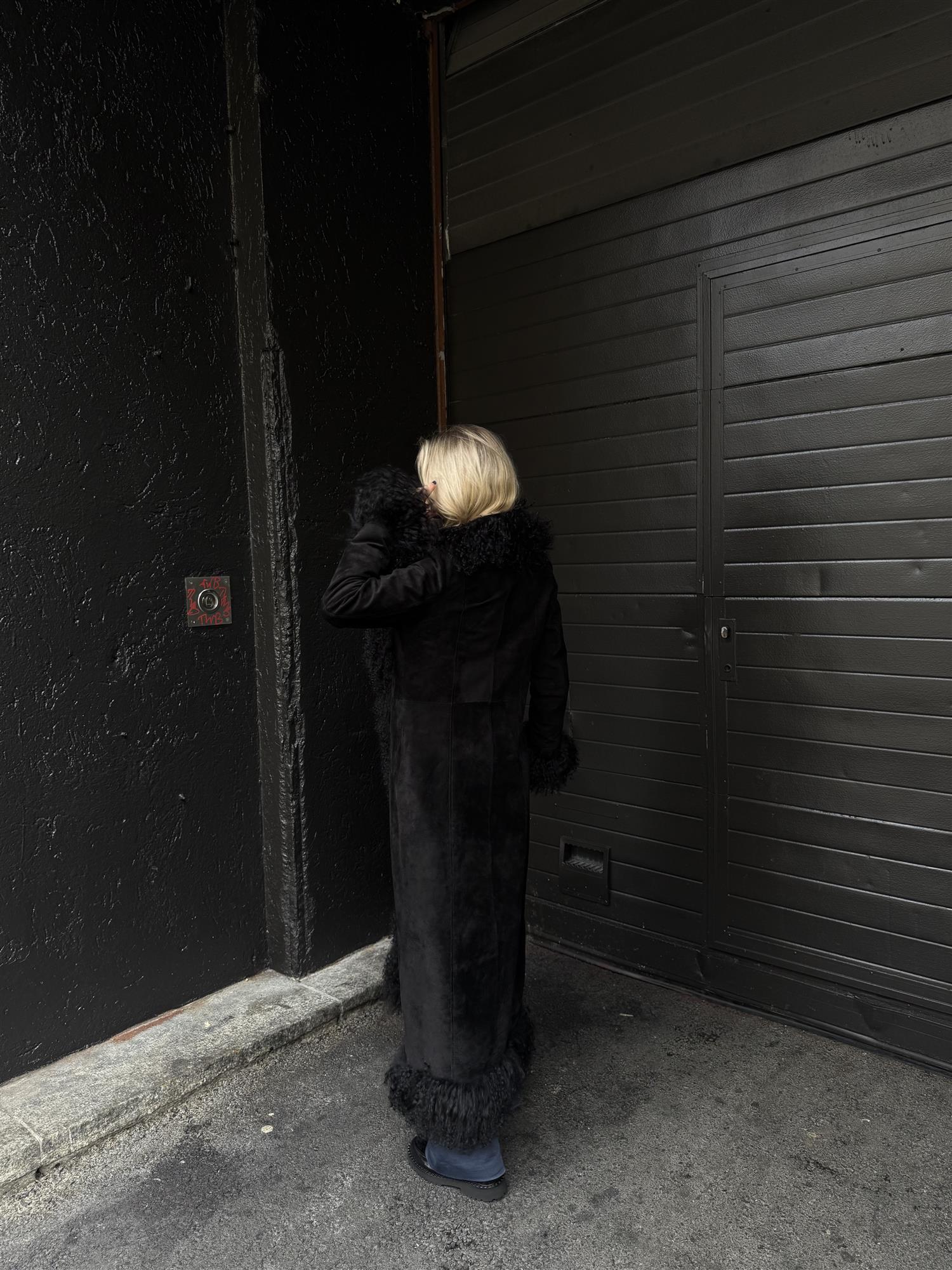 AVA COAT LONG - BLACK