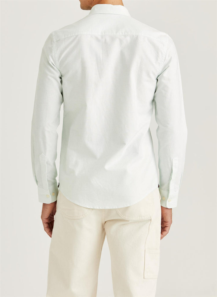 Douglas Oxford Stripe Shirt - Green