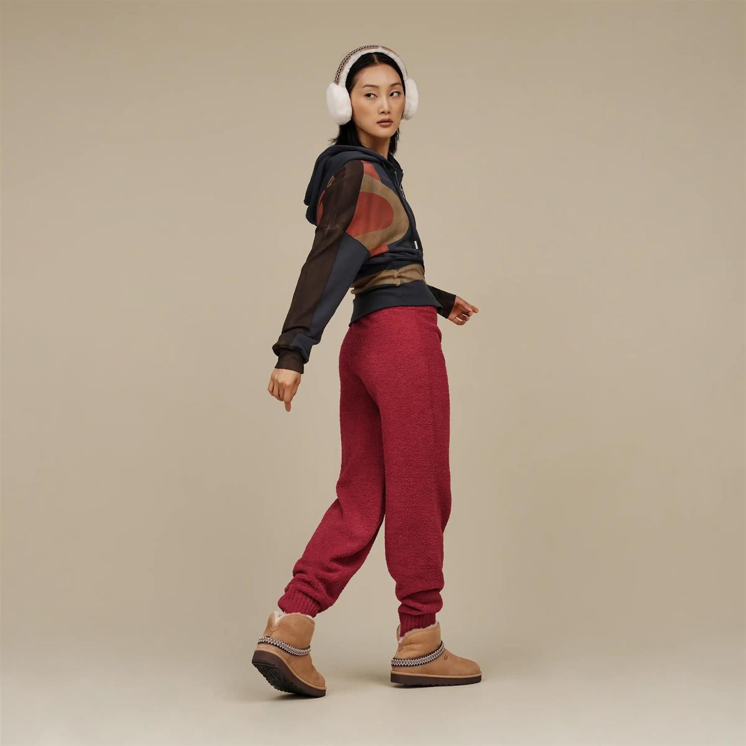 W Tasman Sheepskin Earmuff - Chestnut