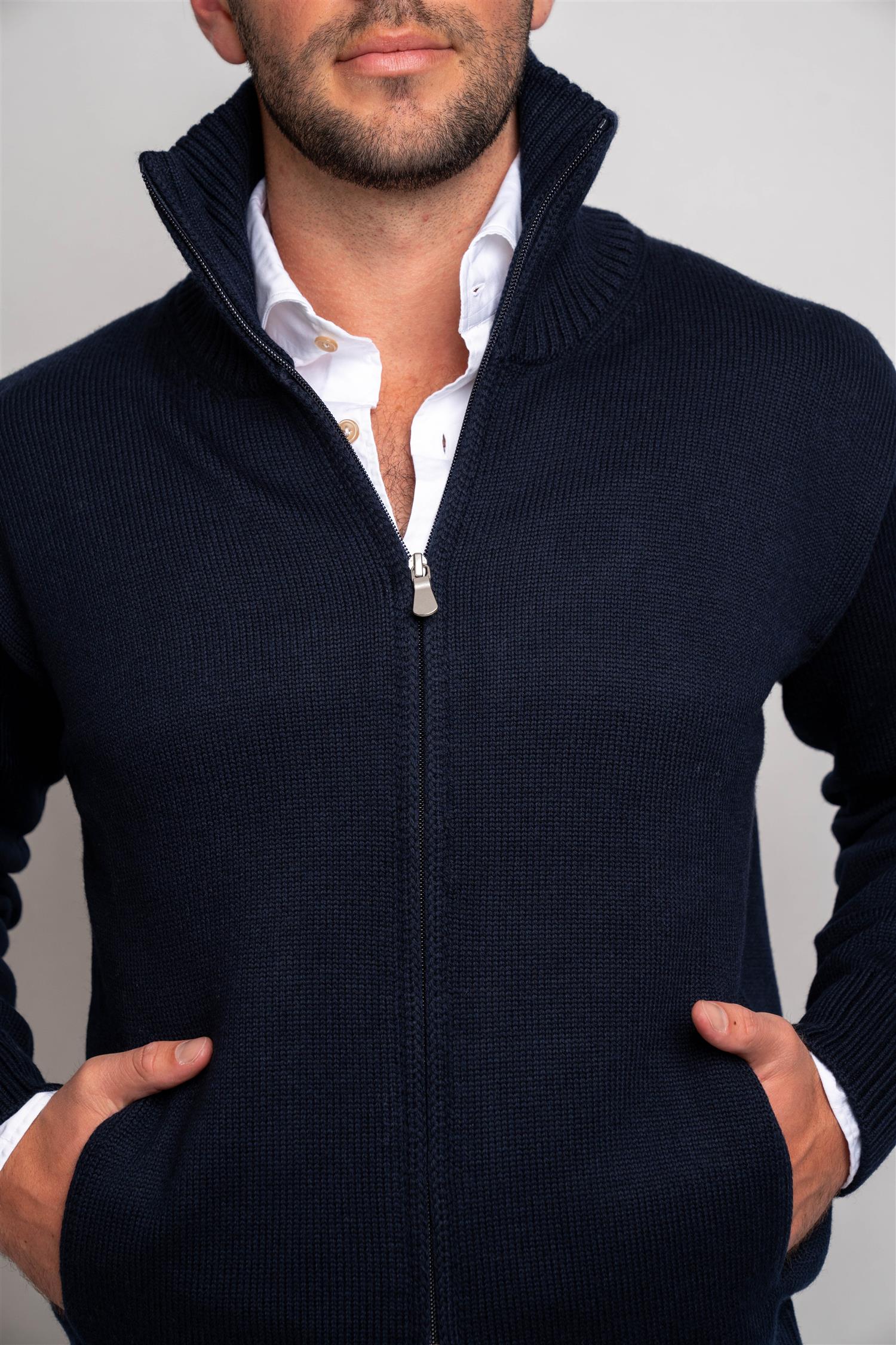 Heavy Full Zip - Navy