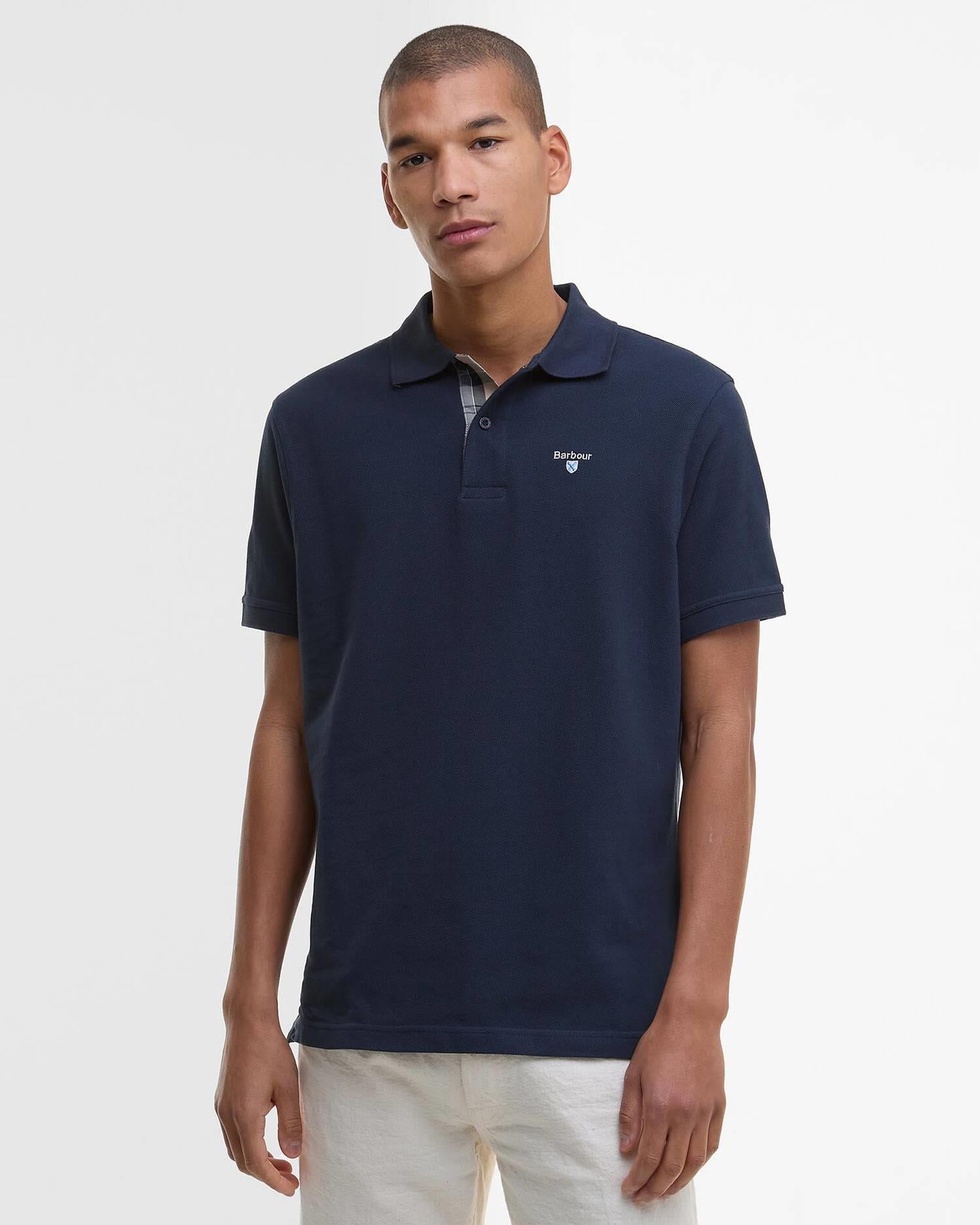Pique Polo Shirt - Navy