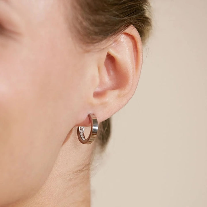 MONACO EARRINGS MINI STEEL