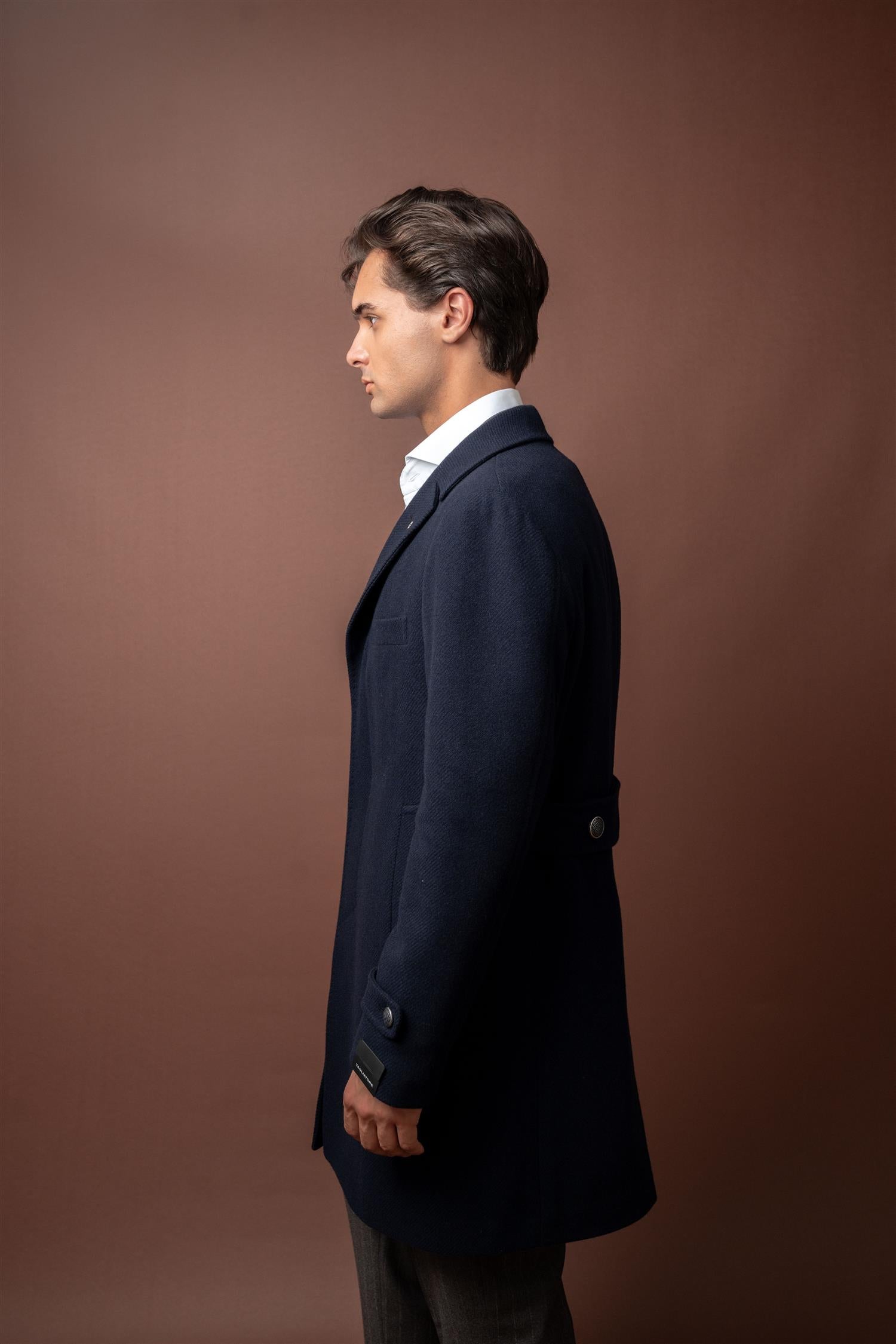 Thomas Coat Wool/Cashmere - Navy