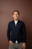 Full Zip Rain Wool - Navy