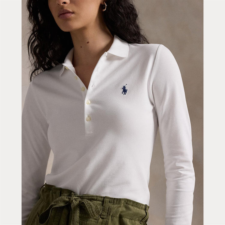 Julie Skinny Long Sleeve Polo Shirt