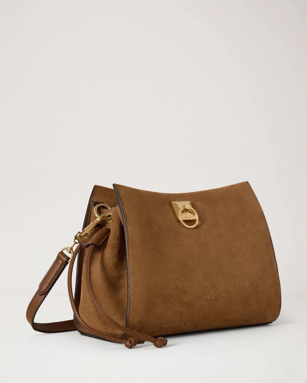 Small Iris Vintage Oak Suede