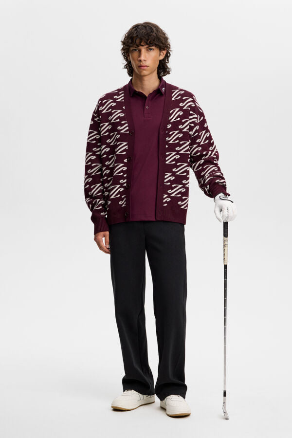 KV Print Polo - Wine Mix