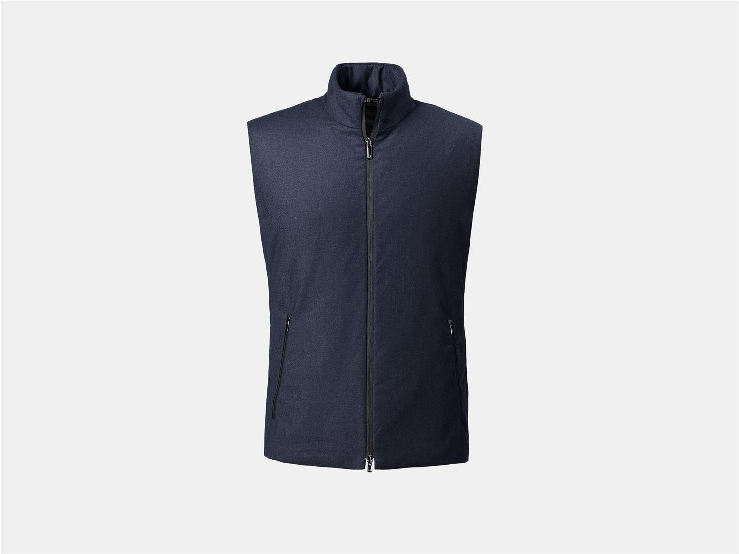 Raptor Savile Vest - Navy Melange Wool
