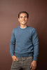 Crewneck Wool - Cashmere - Blue Melange
