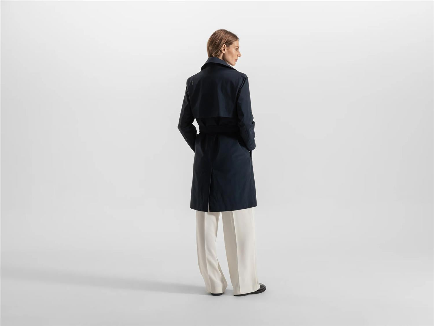 Skylar Trench Coat Navy