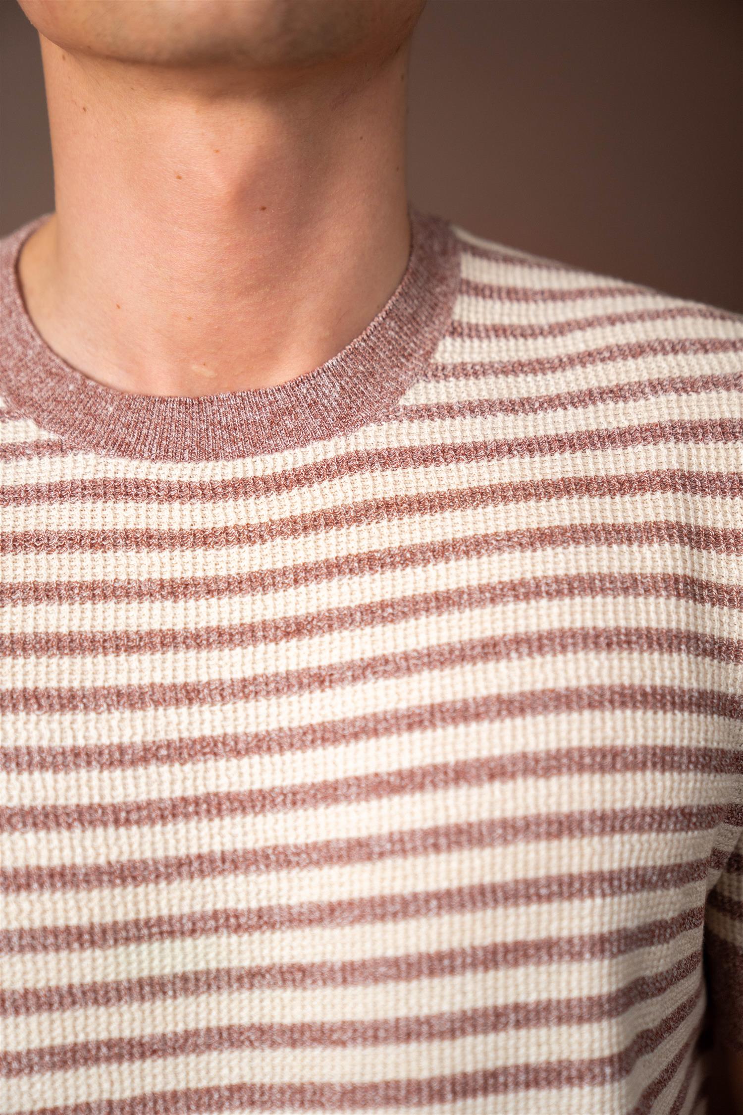 Striped T-shirt - Rust